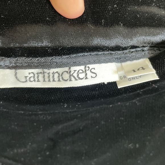 Vintage Garfinckel’s Velvet Maxi Skirt Size 14 - Picture 4 of 4